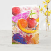 Juicy Fruit Note Kaart in Pastel door Brad Hines (Gele Bloem)