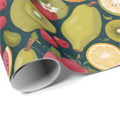 Juicy Fruit Tropical Gift Wrapping Paper Cadeaupapier (Rol Hoek)