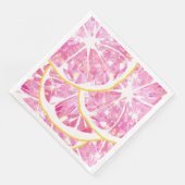 Juicy Gem Texas Pink Grapefruit Slice Citrus Party Servet (Hoek)