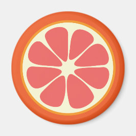 Juicy Grapefruit Summer Citrus Fruit Slice Kitchen Magneet