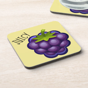 Juicy Grapes Plastic onderzetters met kurk