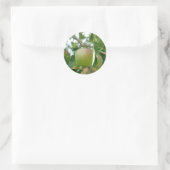 Juicy Green Apple Ronde Sticker (Tas)