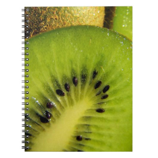Juicy Green Kiwi Fruit Notitieboek (Voorkant)