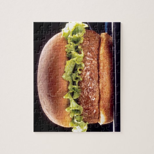 Juicy Hamburger Legpuzzel (Verticaal)