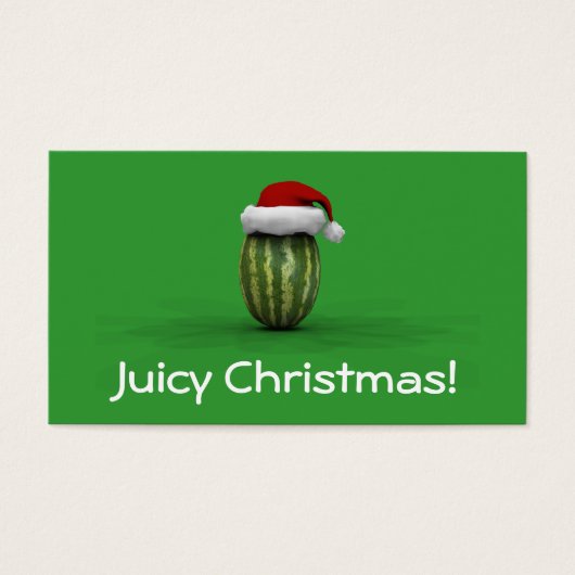 Juicy Kerstmis Visitekaartjes (Voorkant)