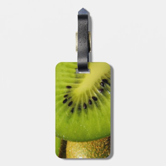 Juicy Kiwi Fruit Bagagelabel (Achterkant verticaal)