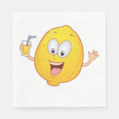 Juicy Lemon Drink Servet (Voorkant)