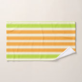 Juicy Lemon Limoen en Oranje citrusvruchtenstripes Bad Handdoek (Handdoek)
