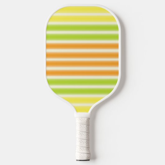 Juicy Lemon Limoen en Oranje citrusvruchtenstripes Pickleball Paddle (Voorkant)