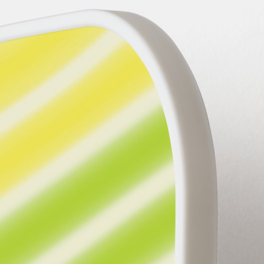 Juicy Lemon Limoen en Oranje citrusvruchtenstripes Pickleball Paddle (Links Detail)