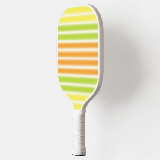 Juicy Lemon Limoen en Oranje citrusvruchtenstripes Pickleball Paddle (Links)