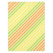 Juicy Lemon Limoen en Oranje citrusvruchtenstripes Tafelkleed (Voorkant)