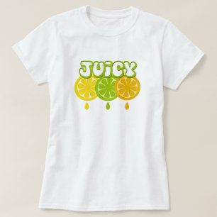 Juicy Lemon Limoen Oranje Fruit T-Shirt