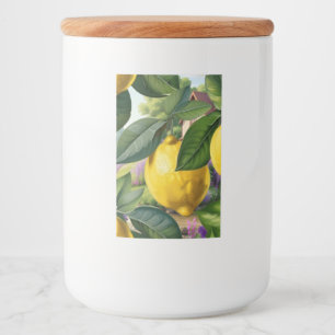 Juicy lemons voedselcontainer etiket