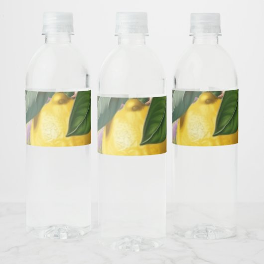 Juicy lemons waterfles etiket (Flessen)