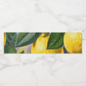 Juicy lemons waterfles etiket (Enkel label)