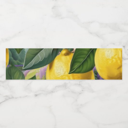 Juicy lemons waterfles etiket (Enkel label)