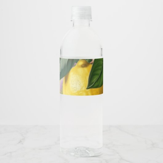 Juicy lemons waterfles etiket (Voorkant)