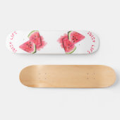 Juicy Life Watermelon Skateboard Gift - Jouw tekst (Horizontaal)