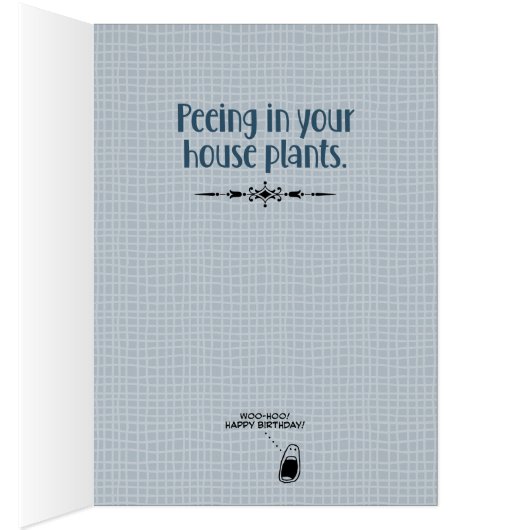 "Juicy Little Mice" Kat-Lover Birthday Card (Binnen (Rechts))