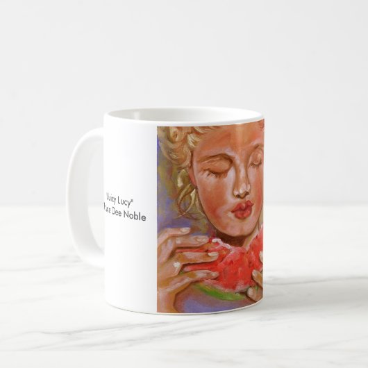 Juicy Lucy ~ Chloe Dee Noble Koffiemok (Voorkant links)