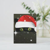 Juicy Lucy Santa Hat Feestdagenkaart (Staand voorkant)