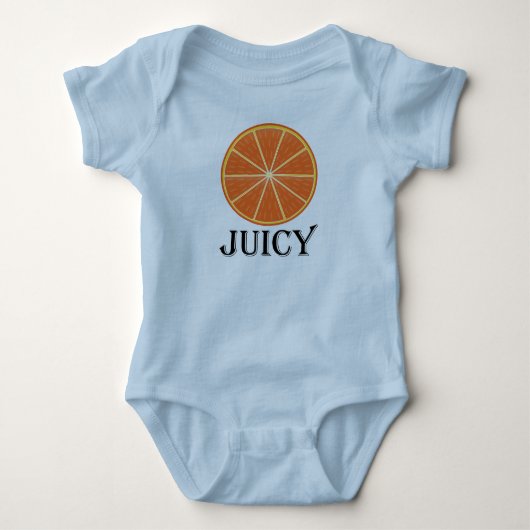 Juicy Oranje - Baby Jersey Romper (Voorkant)