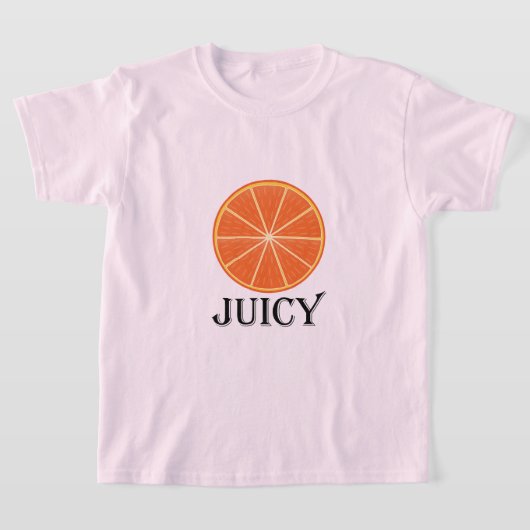 Juicy Oranje - Girls' Basic T-Shirt (Laagn)