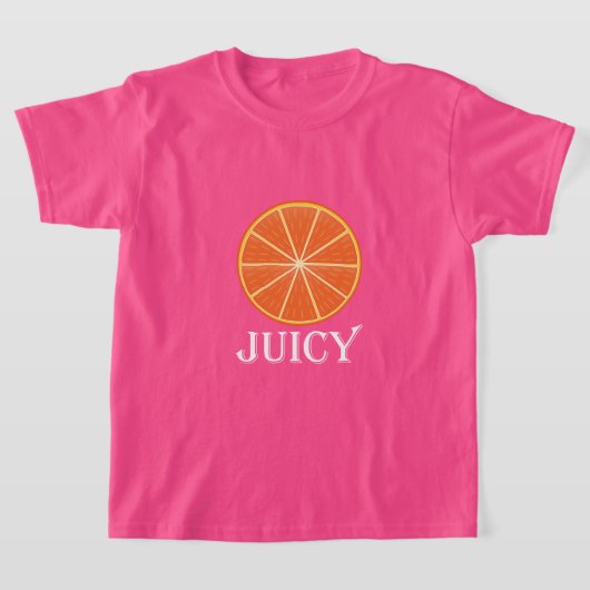 Juicy Oranje - Girls' Basic T-Shirt (Laagn)