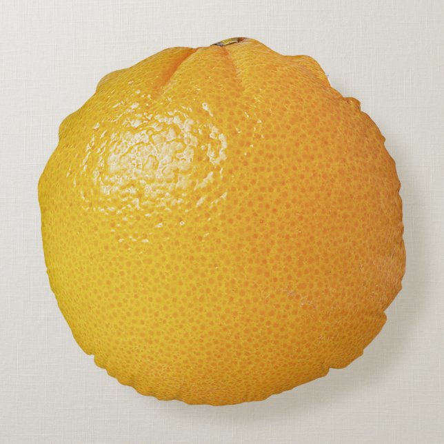 Juicy Oranje Pillow Rond Kussen (Achterkant)
