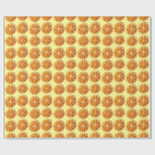 Juicy oranje slice waterverf art. pop art. cadeaupapier (Vlak)