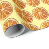 Juicy oranje slice waterverf art. pop art. cadeaupapier (Rol Hoek)