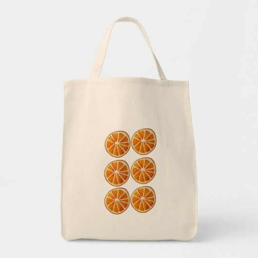 Juicy oranje slice waterverf art. pop art. tote bag (Voorkant)