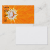 Juicy oranje visitekaartje (Voorkant / Achterkant)