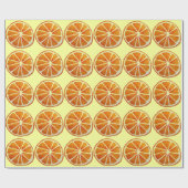 Juicy Oranje waterverf fruit pop Cadeaupapier (Vlak)