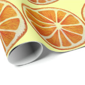 Juicy Oranje waterverf fruit pop Cadeaupapier (Rol Hoek)