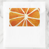 Juicy Oranje waterverf fruit pop Rechthoekige Sticker (Tas)