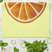 Juicy Oranje waterverf fruit pop Theedoek (Gevouwen)