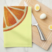 Juicy Oranje waterverf fruit pop Theedoek (Quarter Fold)