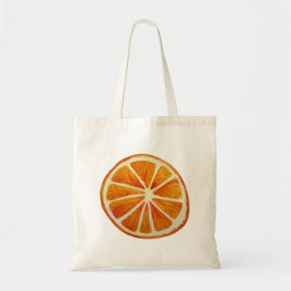 Juicy Oranje waterverf fruit pop Tote Bag