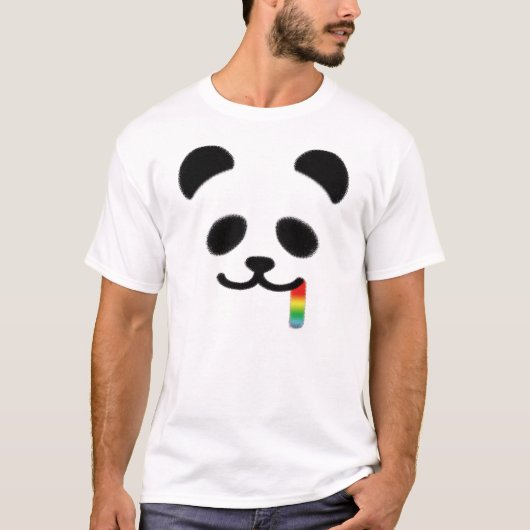 Juicy Panda Rainbow T-shirt (Voorkant)