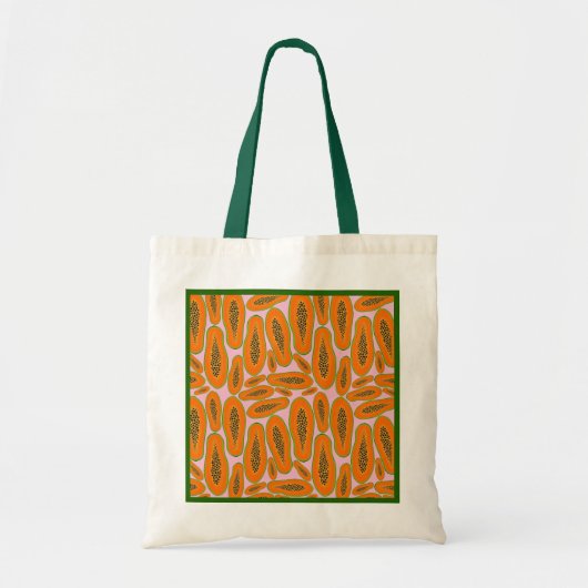 Juicy Papaya Poster Tote Bag (Voorkant)