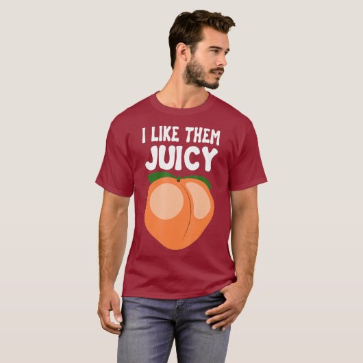 Juicy Peach Nectarines Abrikozen, fruitmand T-shirt (Voorkant volledig)