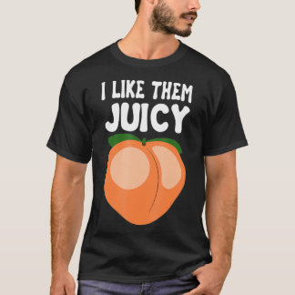 Juicy Peach Nectarines Abrikozen, fruitmand T-shirt
