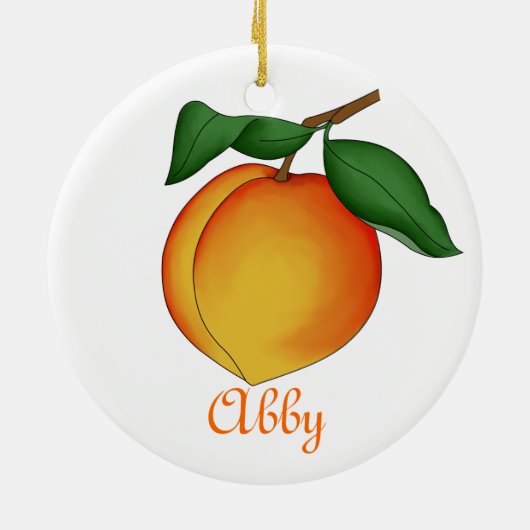 Juicy Peach Ornament (Achterkant)