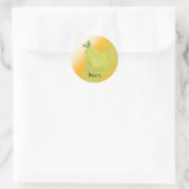Juicy Pear Ronde Sticker (Tas)