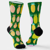 Juicy Pineapple Pattern Sokken (Gebogen)