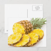 Juicy Pineapple Slices Briefkaart (Voorkant / Achterkant)