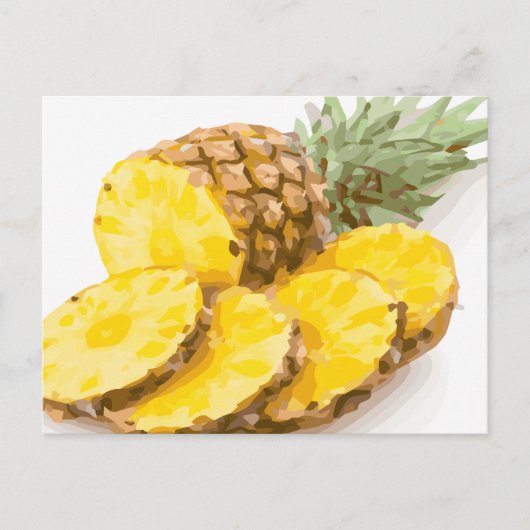 Juicy Pineapple Slices Briefkaart (Voorkant)