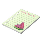 Juicy Pink Watermelon Specialized Grocery List Notitieblok (Linkerzijde)